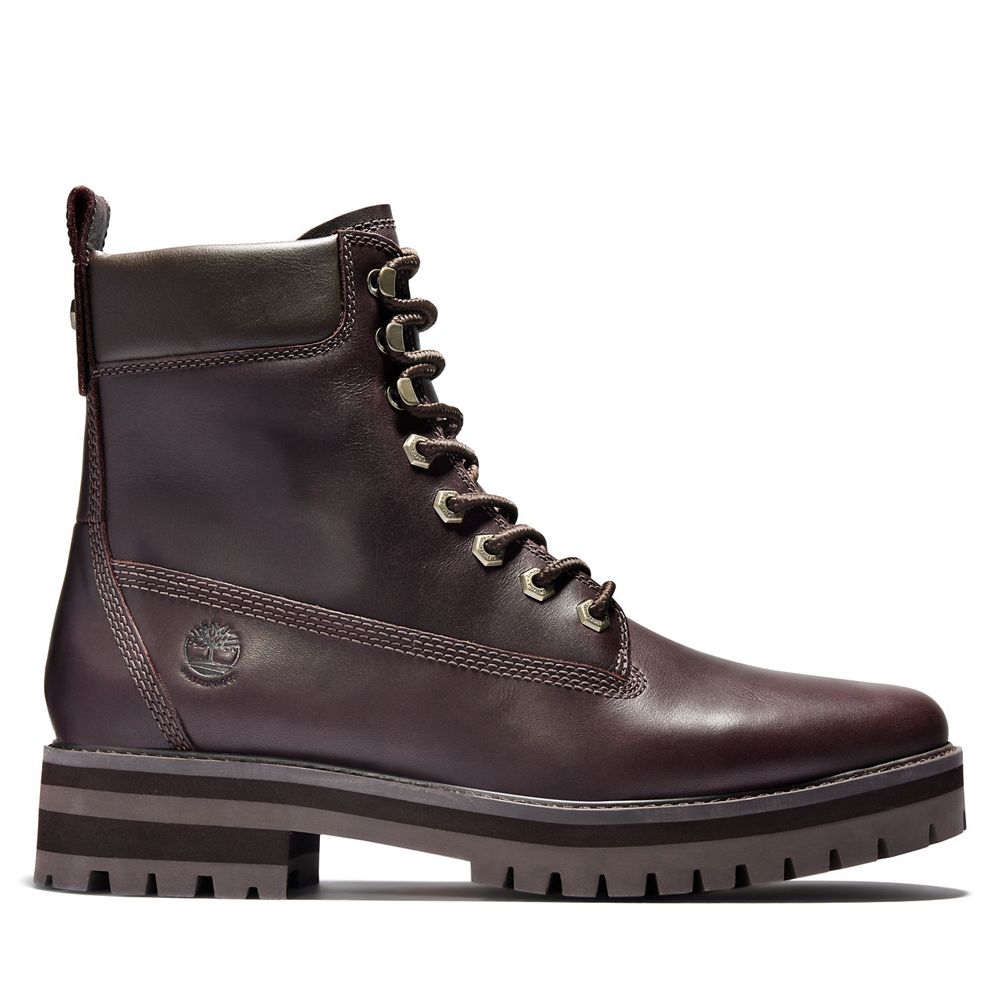 Botas de Invierno Timberland Hombre Courma Guy Waterproof Burdeos - Chile QXA-840736